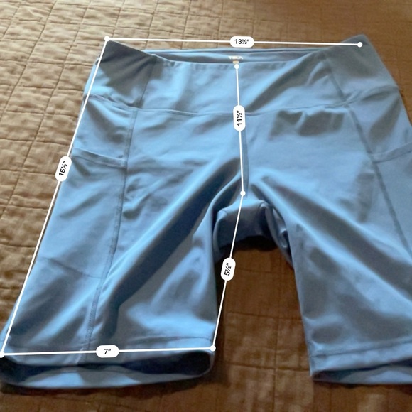 TSLA‎ Blue Biker shorts Large - Picture 2 of 3